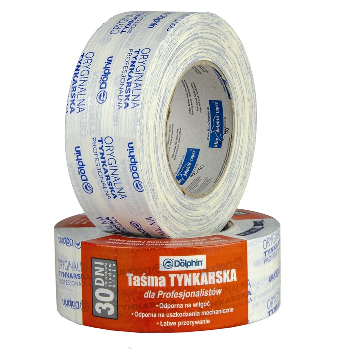 Banda adeziva pentru tencuiala si piatra BLUEDOLPHIN, 48 mm x 50 m