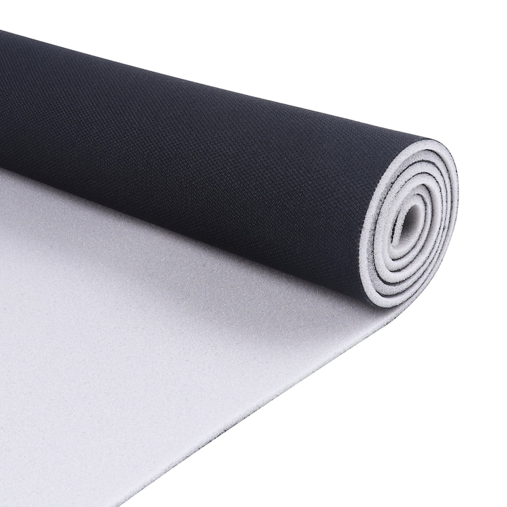 Material pentru reconditionare plafon auto, Tusi Leather, Material Tapiterie fete de usi auto, Cu spate buretat, Negru, Dimensiune 200 x 150 cm