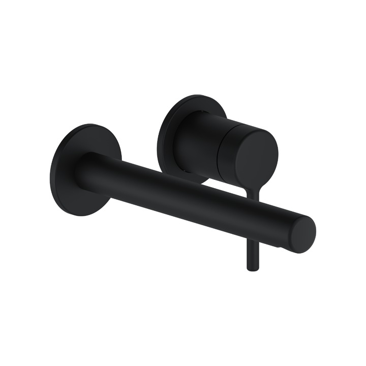 Kiváló vékony emberi csaptelep szett, matt fekete, 188 mm