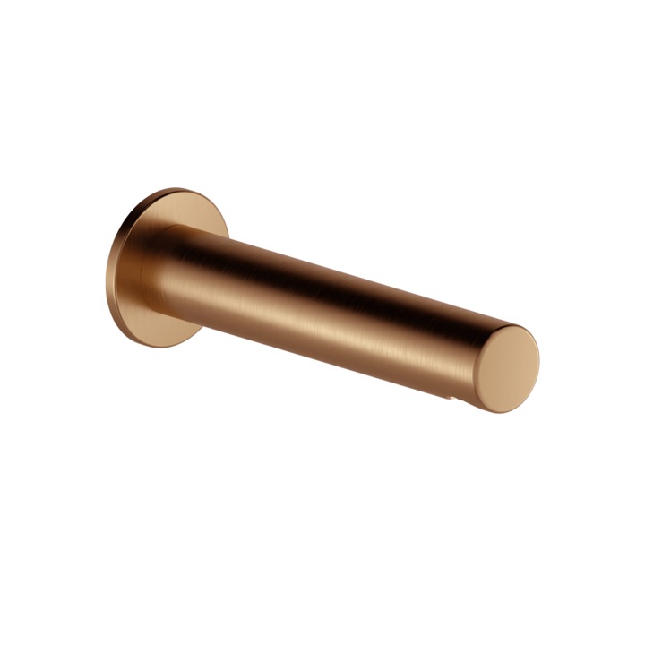 Pipa de cada PI montata pe perete, cupru periat