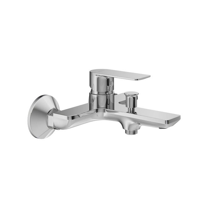 Baterie sanitara pentru cada si dus Excellent, crom, 186mm, montaj standard 150mm, set inclus