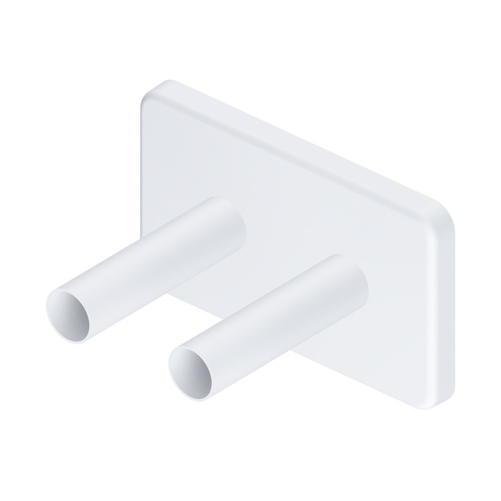 Set rozete Excellent Volaro alb mat 50mm