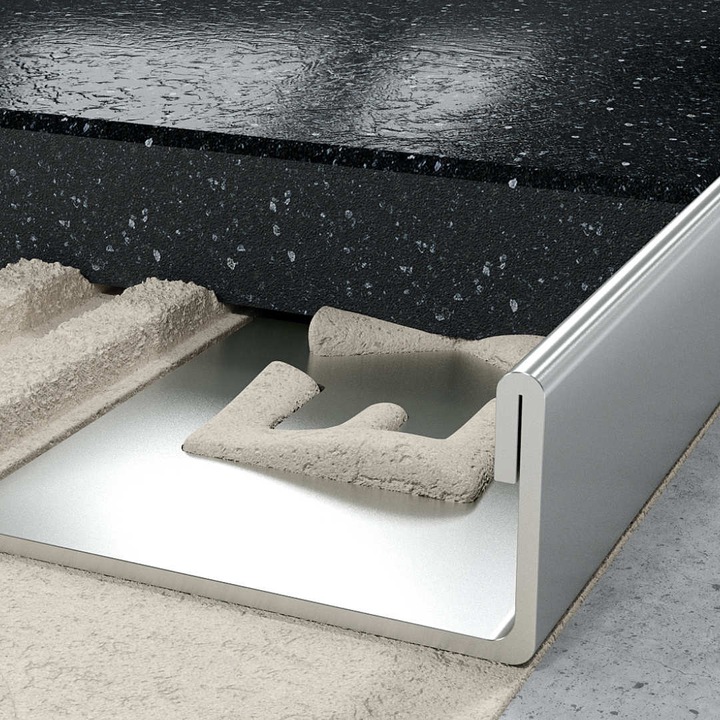 Profil licowy simplu 10mm, Excellent, 300cm, inox, finisaj brut