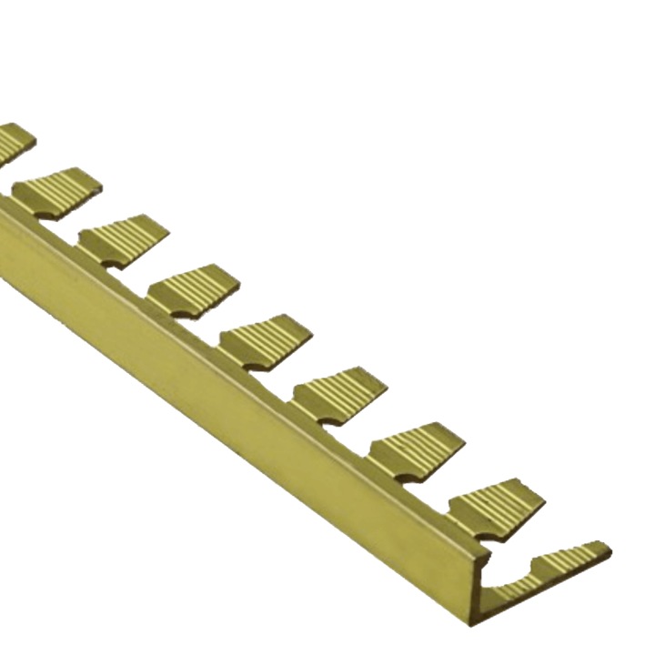 Profil L licowy simplu 12 mm, lungime 250 cm, mosneaz, suro, set