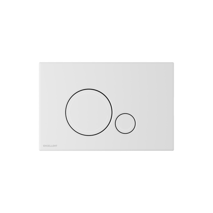 Бутон за тоалетна чиния Ringo Shiro 2.0, лъскаво бяло, минималистичен дизайн, дебелина 6 мм