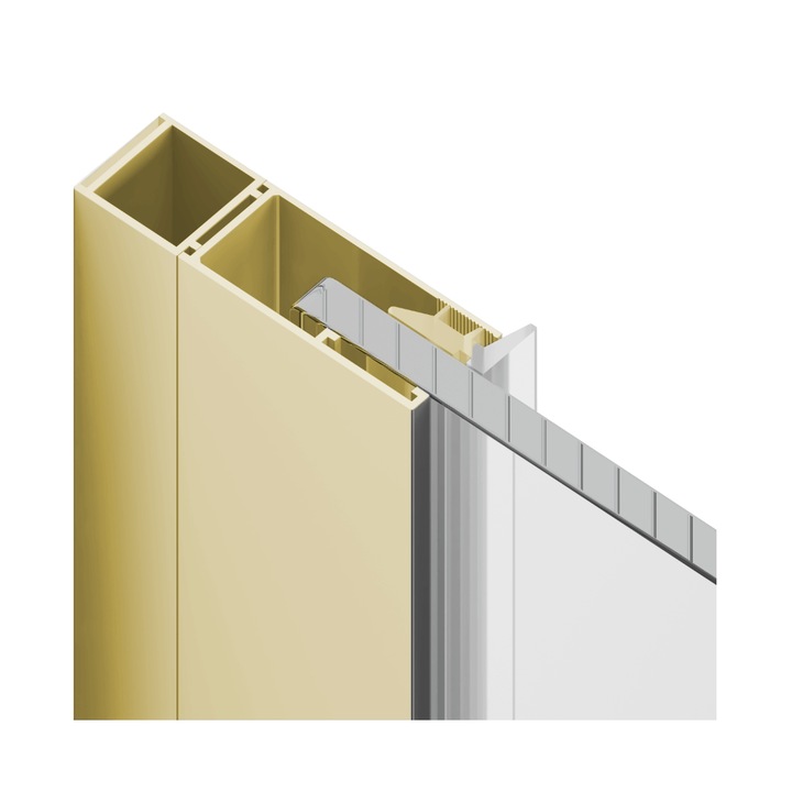 Profil extensie Rols 15 mm, auriu lucios
