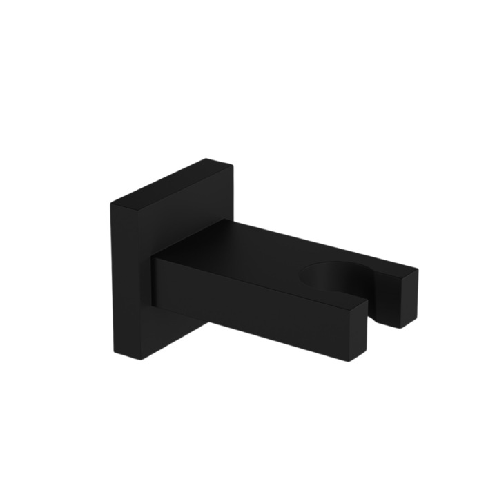 Suport pentru cap de dus, negru mat