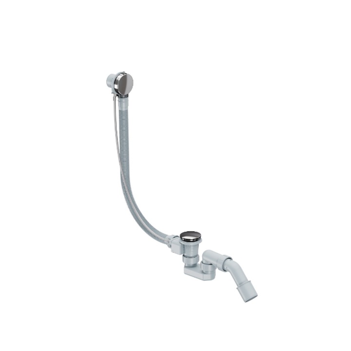 Автоматичен сифон за вана Simple 2.0, 80 см, хром