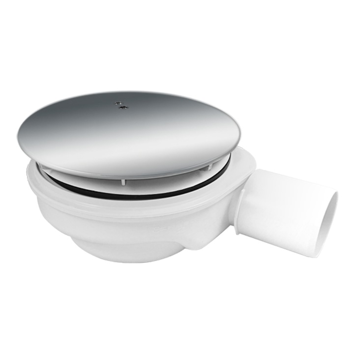 Sifon pentru cadita de dus fi-90mm cu capac, cromat