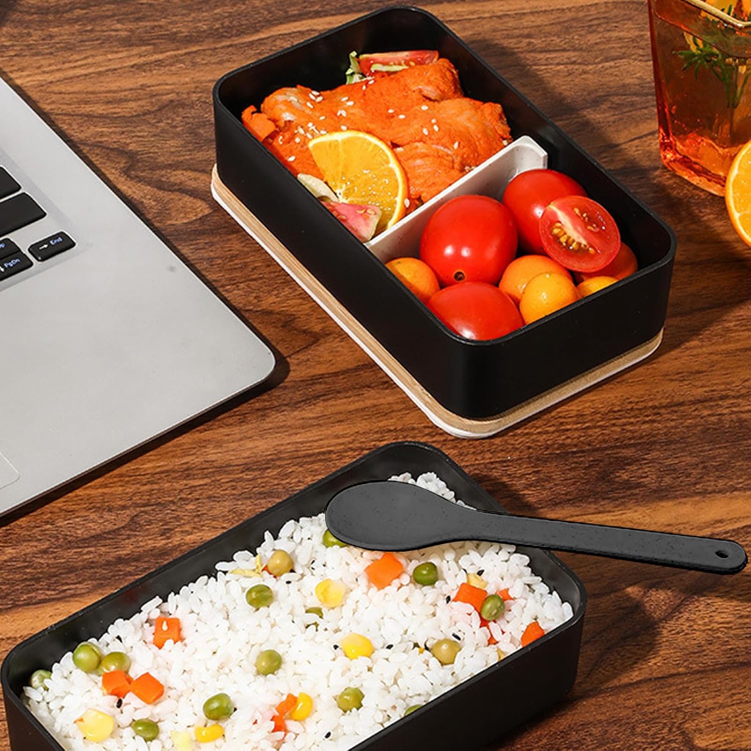 Caserola pranz bambus Conceptix, Lunch Box 1200 ml cu geanta