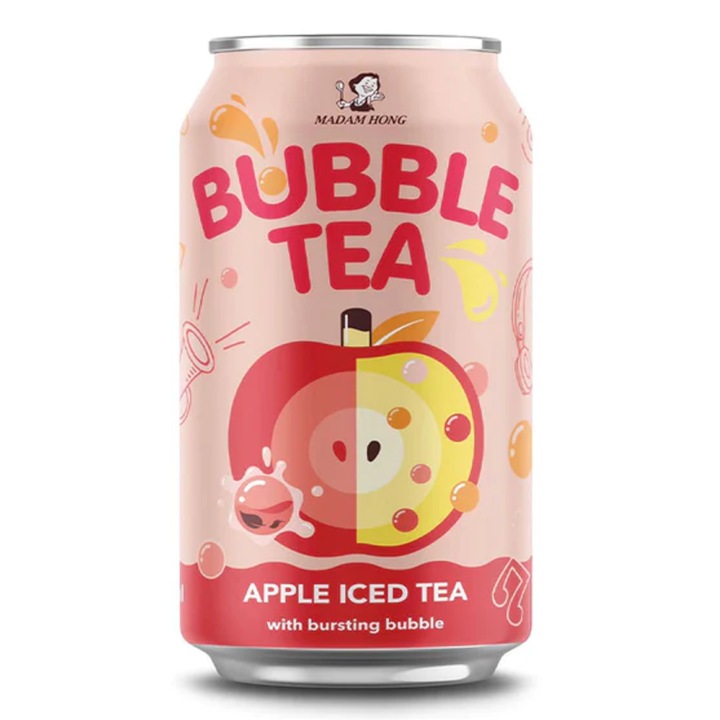 Lady Boba Apple Bursting Bubble Iced Tea TWN 320ml