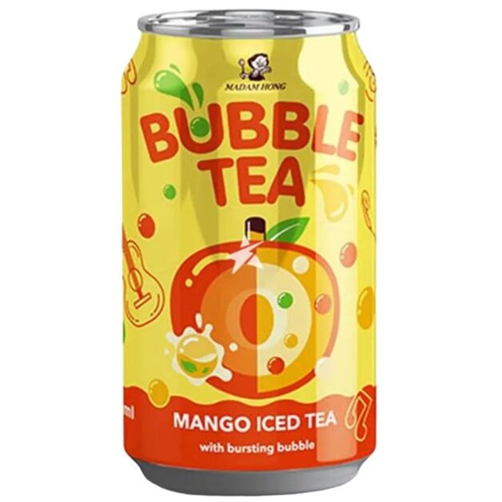 Lady Boba Mango Bursting Bubble Iced Tea TWN 320ml