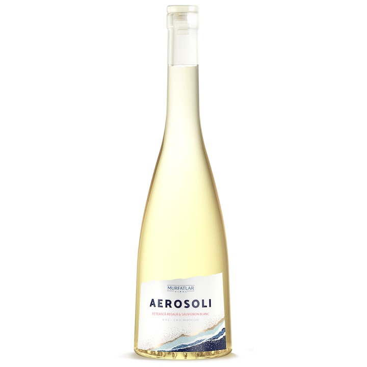 Vin alb Aerosoli, Feteasca Regala & Sauvignon Blanc, 750 ml, 12%vol, sec DOC-CMD Murfatlar