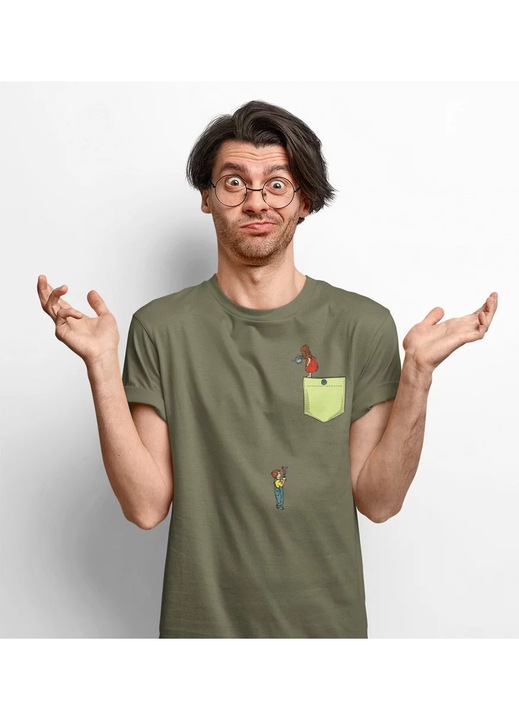 PO00033WateringFlowersPocket, Zöld