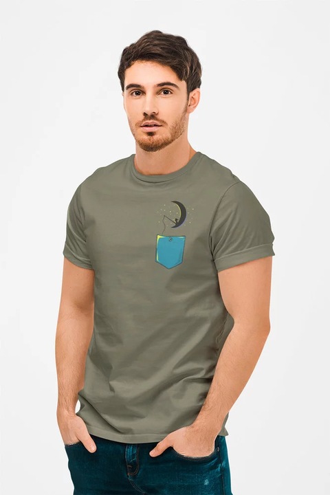 PO00007ChildonMoonPocket, Zöld