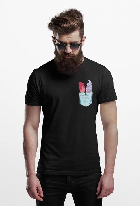 PO00017IceCreamPocket, Fekete