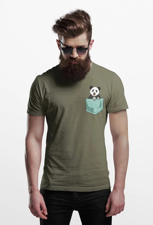 PO00024PandaPocket, Zöld