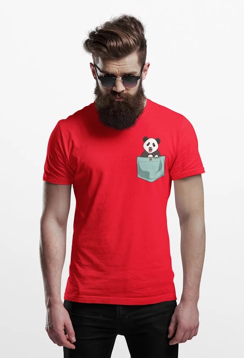 PO00024PandaPocket, Piros