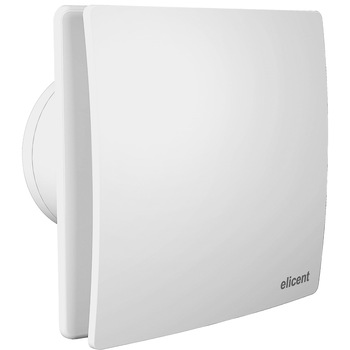 Ventilator baie Elicent Elegance 100, Clapeta antiretur, Motor Long Life 30000h, Debit 90mc/h, IPX4, Alb Ventilator baie Elicent Elegance 100, Clapeta antiretur, Motor Long Life 30000h, Debit 90mc/h, IPX4, Alb