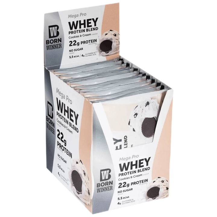 Суроватъчен Протеин Born Winner Ultra Premium Whey Protein Blend, Кокос, 12 x 30 грама