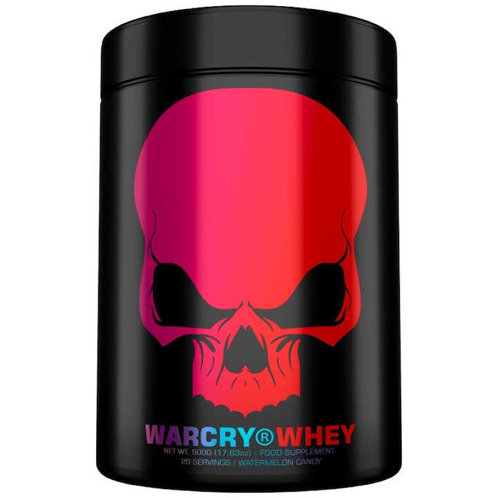 Хранителна добавка Genius Nutrition WarCry Clear Whey Protein, Диня с бонбони, 500 грама