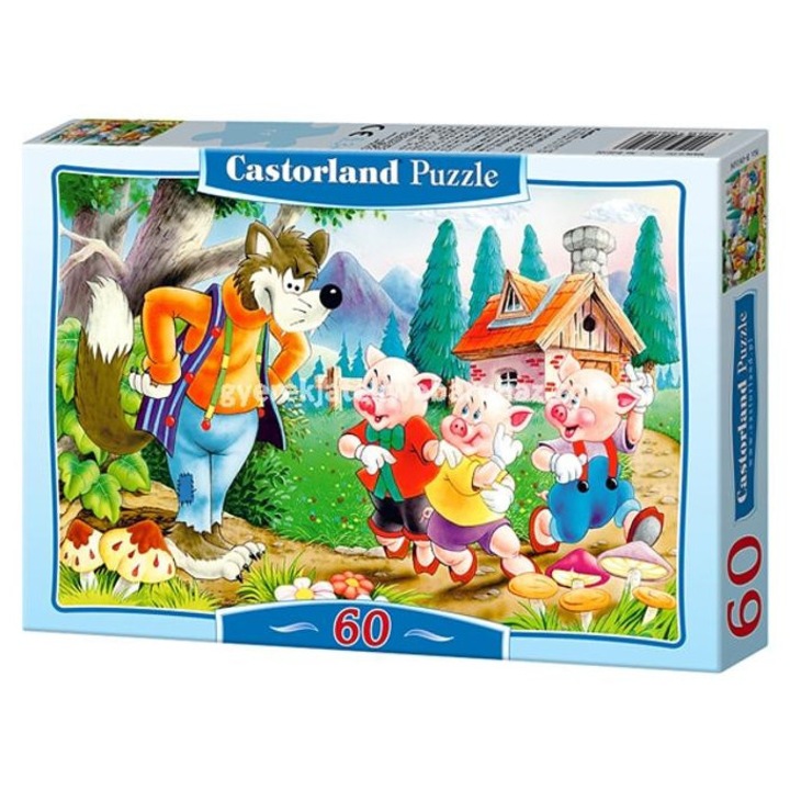 Castorland 60 db-os puzzle - A három kismalac (B-06519)