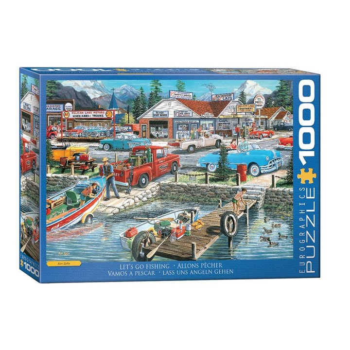 Puzzle EuroGraphics 1000 de piese - Hai sa mergem la pescuit, Ken Zylla (6000-5868)