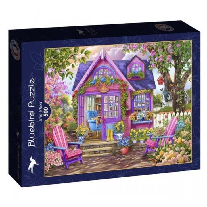 Puzzle Bluebird 500 piese - She Shed