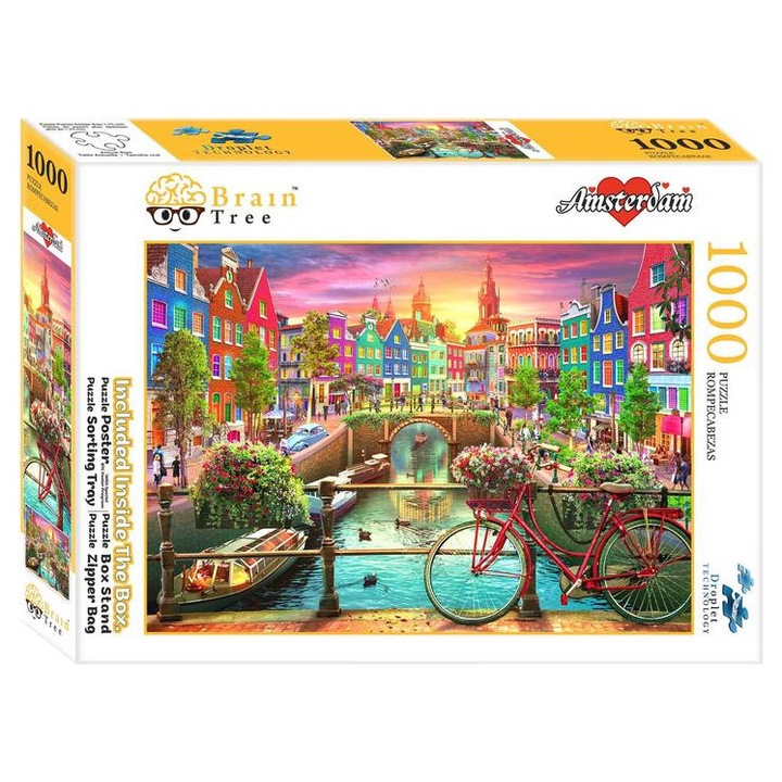 Пъзел Brain Tree от 1000 части, Амстердам (2102114)