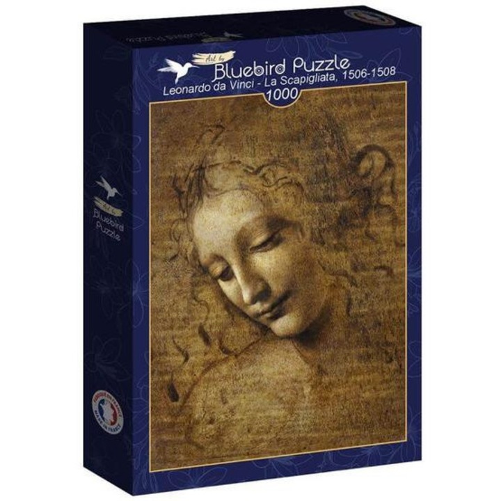 Bluebird 1000 части Art by puzzle - Leonardo da Vinci - La Scapigliata 1506-1508 (60307)