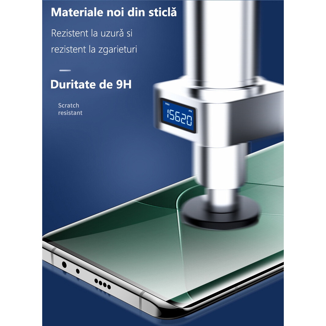 Folie sticla protectie telefon, pentru Samsung Galaxy A56, Privacy, Full Cover, Anti Zgarieturi, Anti-amprenta, Nu se va lipi stramb, Vine cu un dispozitiv simplu de instalare pentru o pozitionare precisa