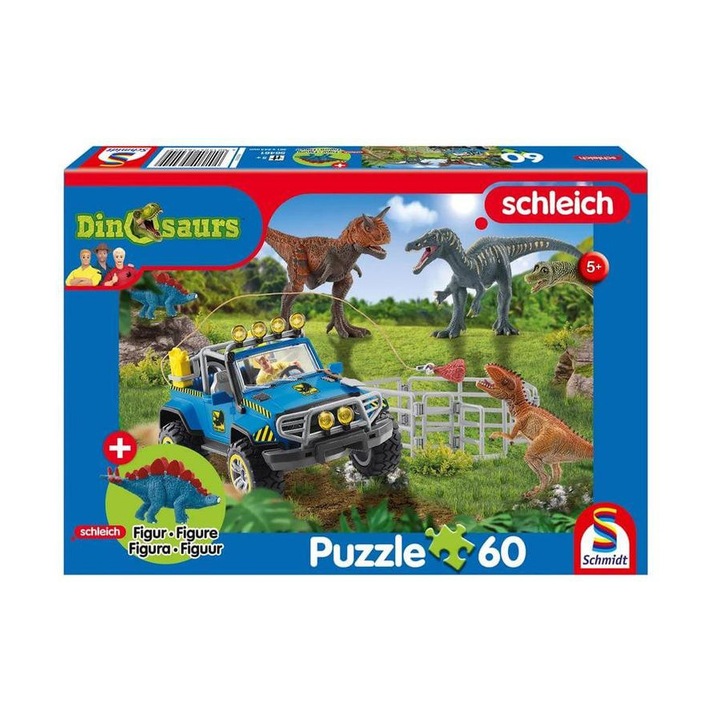 Schmidt 60 db-os Schleich puzzle figurával - Prehistoric giants (56461)