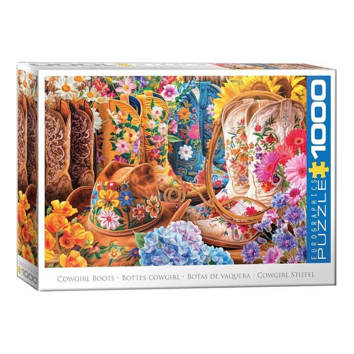 Puzzle EuroGraphics 1000 de piese - Cizme de cowgirl, Lars Stewart (6000-5948)