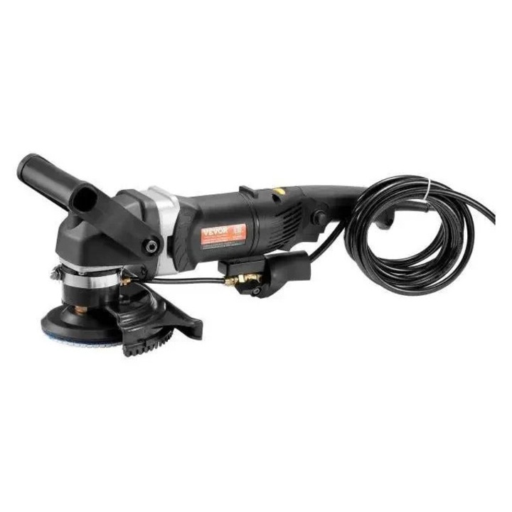 Nedves polírozó, 800 W teljesítmény, 6 sebesség, 7 polírozókorong, fekete