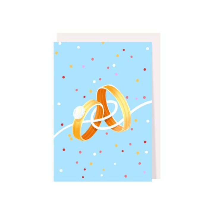 Felicitare de nunta - Inele