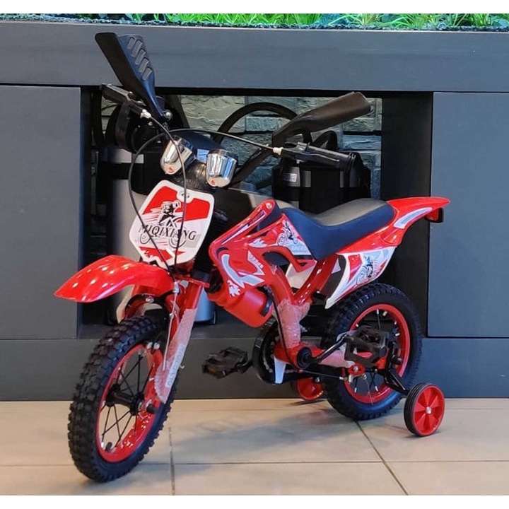 Cross Motor gyerek bicikli, hanghatásokkal, 16", piros - Piros