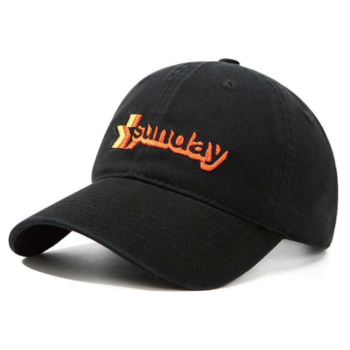 Sapca Baseball Barbati cu Detaliu Brodat, Protectie UV, Respiranta si Ajustabila, Stil Modern Streetwear, Ideala pentru Casual, Calatorii, Camping, Running, Fitness, Calitate Superioara sau Cadou Perfect, Material Bumbac, Negru