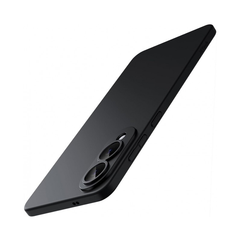 Husa Upzz® Ultra Slim New Compatibila Cu Samsung Galaxy S25 Edge, Silicon Soft Slim, Protectie La Camera, Negru
