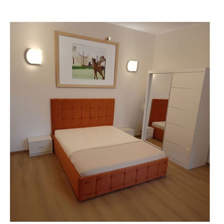 Dormitor ven 03 caramiziu Pat - Lungime 200m / Latime 160cm