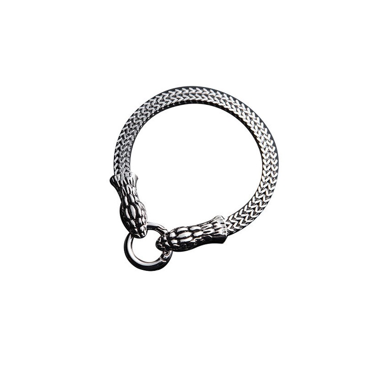 Népszerű férfi karkötő, retro punk stílusú, rozsdamentes acél ékszer