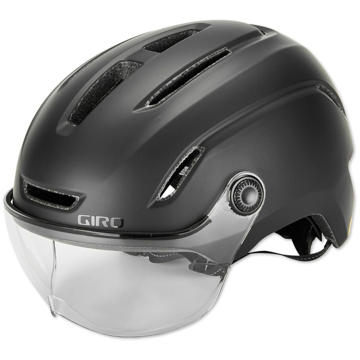 Giro Evoke MIPS sisak, fekete, M, napellenzővel, kerékpárhoz