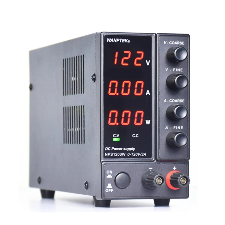DC захранване, 0-120V 0-3A, LED дисплей, 360W, черно
