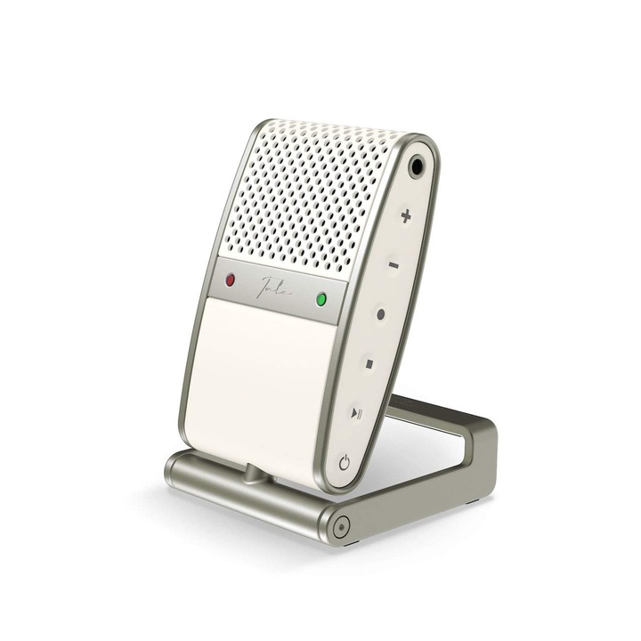 Tula Mic mikrofon, USB-C, krémszínű, szalagmikrofon, micro-USB csatlakozással