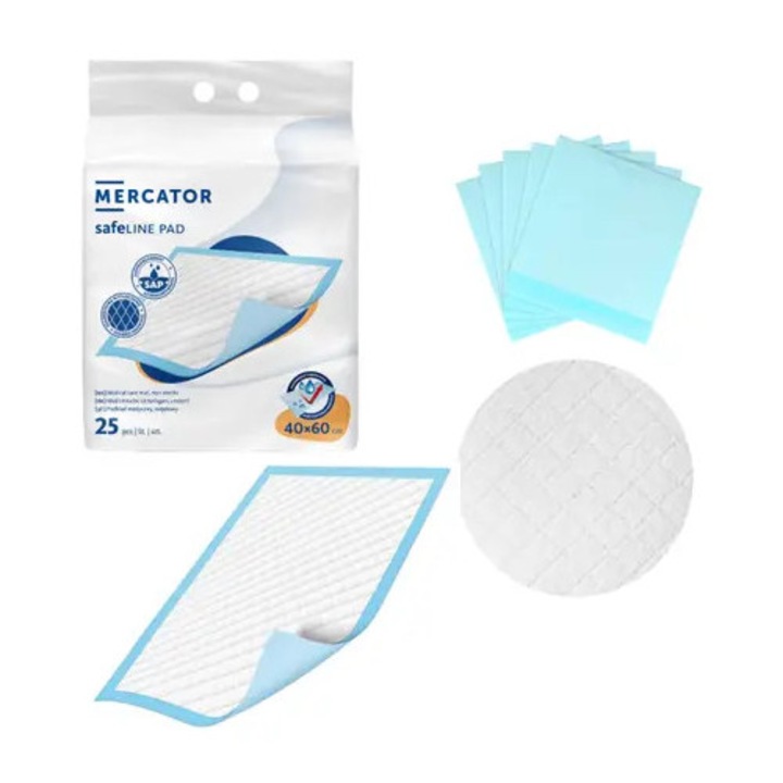 Aleze Absorbante 40 x 60 cm SafeLine, 25 Buc / pachet - eMAG.ro
