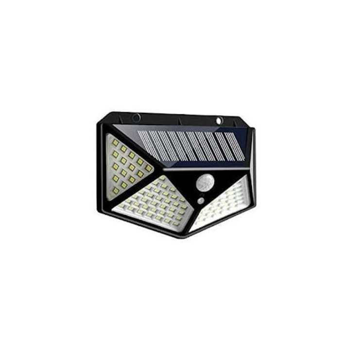 ANTBRO® Napelemes Lámpa 100 LED-es Mozgásérzékelővel – ideális udvar és kert megvilágítására