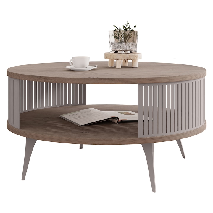 Masuta pentru cafea Mozimo Casmir, MIRJAN 24, casmir / cremona cannolo, 75x75x44 cm