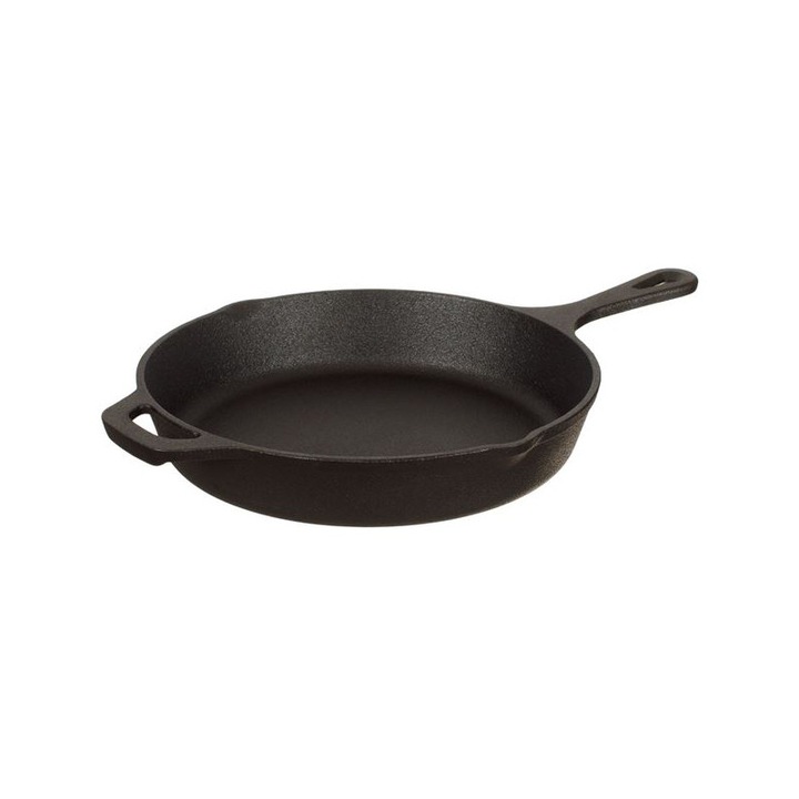 Тиган KITCHEN MASTER, Незалепващо покритие, Чугун, 41x26x5.3 см, Черен