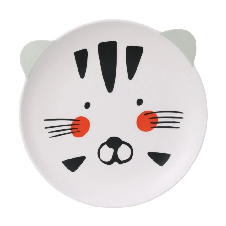 Farfurie din melamina, model pisicuta, 22 cm