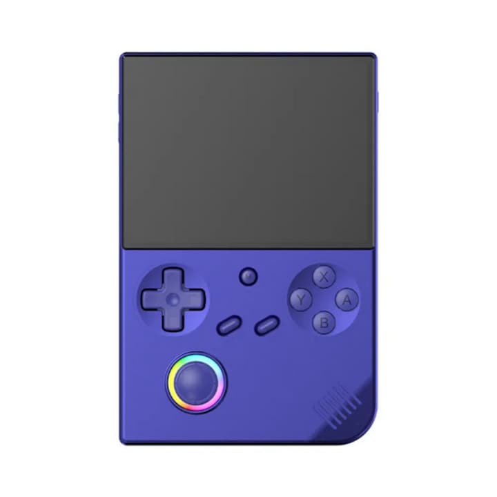 Consola portabila Anbernic RG40XX V, 64GB, Ecran 4 Inch IPS, 6000+ jocuri, Albastru Indigo