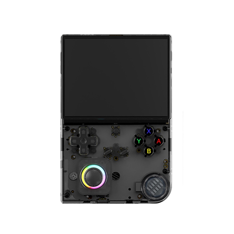 Consola portabila Anbernic RG40XX V, 64GB, Ecran 4 Inch IPS, 6000+ jocuri, Negru Transparent